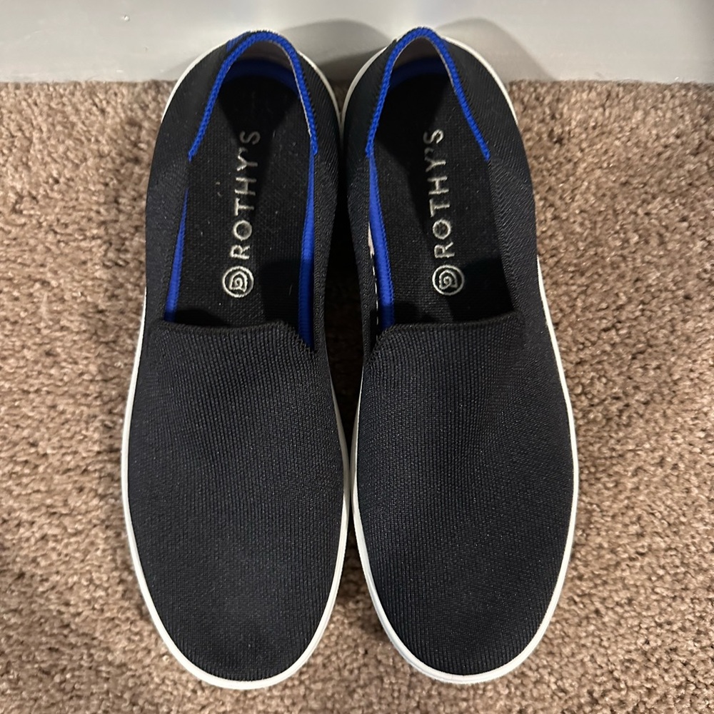 Rothy’s Original Slip On Sneaker - Black - Size 10
